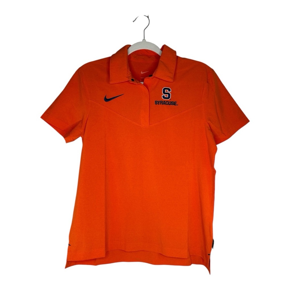 NIKE Dri-fit On-Field Orange Syracuse Polo Shirt Otto the Orangemen Size M - Picture 2 of 6